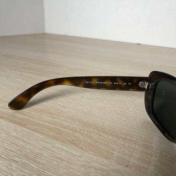 Ray-Ban JACKIE OHH RB4101 710 Cat Eye Tortoise Italy FRAMES ONLY 58-17-135 - Picture 4 of 8